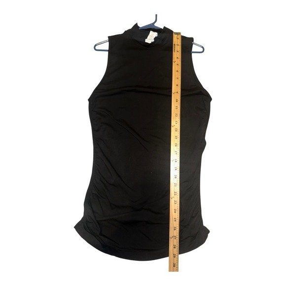 Fabletics Womens Black Mock Neck Tank, Large - Picture 7 of 8